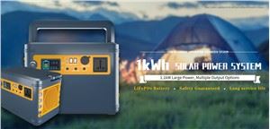 „Blue Carbon“ karštas išpardavimas 1 kWh „viskas viename“ saulės namų sistemos „LiFePO4“ baterija lauko stovyklavimui