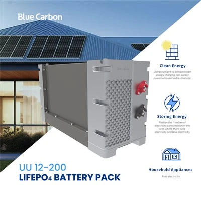 LiFePO4 baterijų paketas 200Ah 12V mėlynos anglies 10 metų garantija įkraunama saulės baterija